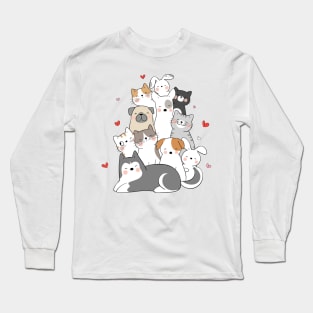 Cat Miaw Long Sleeve T-Shirt